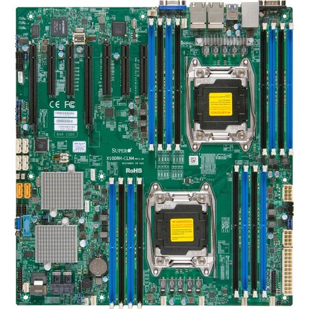 Supermicro E-Atx - Intel C612 - Fclga2011 - Ddr4 Sdram - Pci Express 3.0 X8 - MBD-X10DRH-CLN4-O